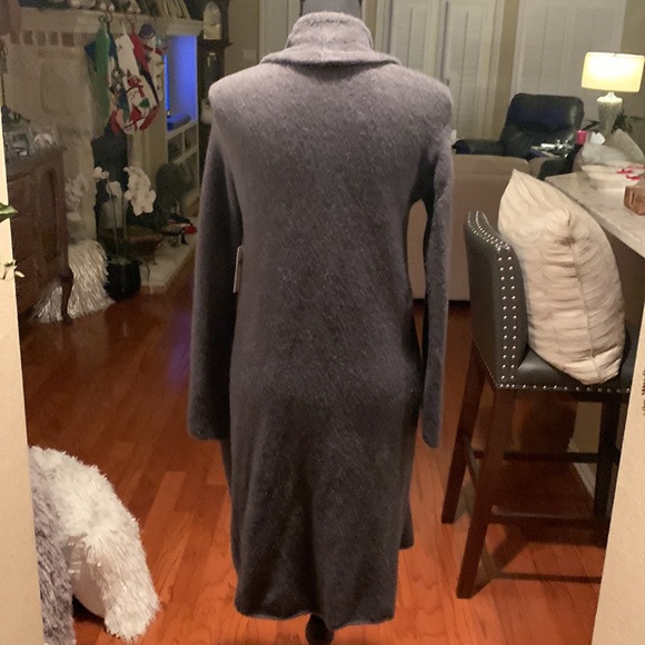 Beautiful Long Gray Sweater by Sleeping On Snow for Anthropologie. Size S. NWT - Picture 2 of 3